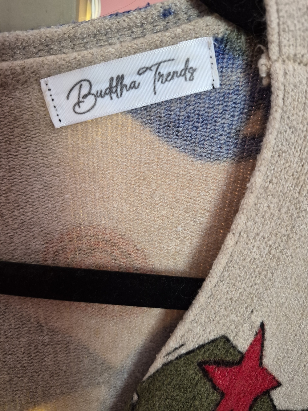 Buddah Trend Animal Print Button Cardigan Sweater - Picture 2 of 5